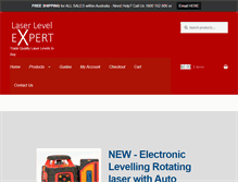 Tablet Screenshot of laserlevelexpert.com.au